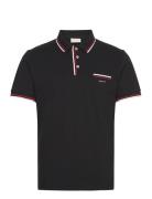 GANT 2-Col Tipping Ss Pique Polo Svart