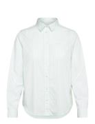 GANT Reg Classic Poplin Striped Shirt Grön