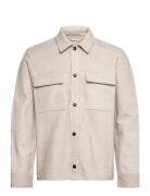 J. Lindeberg Wilden Suede Overshirt Kräm