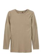 Sofie Schnoor Baby And Kids Petriciasb T-Shirt Long Sleeve Beige