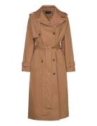 Lexington Clothing Over D Cotton Trench Coat Beige