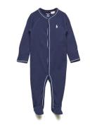 Ralph Lauren Baby Cotton Footed Coverall Blå