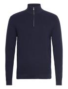 Clean Cut Copenhagen Oscar Half-Zip Knit Marinblå