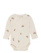 Fixoni Wrap Body Ls Rib Beige