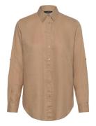 Lauren Ralph Lauren Relaxed Fit Linen Shirt Beige