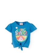 Boboli Knit T-Shirt Flame Blå