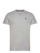 U.S. Polo Assn. Uspa T-Shirt V-Neck Cem Men Grå