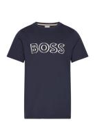 BOSS Short Sleeves Tee-Shirt Marinblå