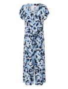 Kaffe Kamira Plain Weave Jumpsuit Printed Blå