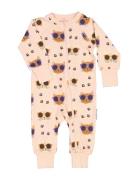 Geggamoja Bamboo Two Way Zip Pyjamas Rosa