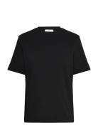 Mango Short-Sleeved Cotton T-Shirt Svart