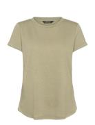 Lauren Ralph Lauren Linen-Blend Jersey Short-Sleeve Tee Grön