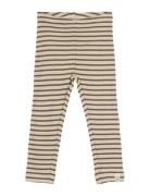 Petit Piao Legging Modal Striped Brun