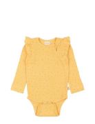 Petit Piao Body L/S Frill Modal Dot Gul