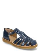 ANGULUS Sandals - Flat - Closed Toe - Op Blå