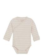 Fixoni Wrap Body Ls Rib Kräm