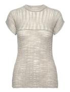 Hope Sunny Tee Ice Grey Slub Grå