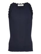 Rosemunde Kids Rkbalta Modal Sl Lace Top Marinblå