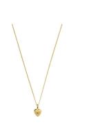 Syster P Sunburst Heart Necklace Guld