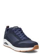 Skechers Mens Street Uno Stacre Marinblå