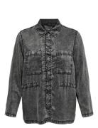 ONLY Carmakoma Carkenya Life Acid Wash Jacket Otw Svart