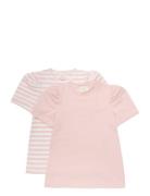 Creamie T-Shirt Ss 2-Pack Rosa