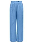 ONLY Onltokyo Hw Linen Blend Pant Pnt Noos Blå
