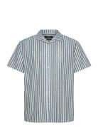 Clean Cut Copenhagen Giles Bowling Striped Shirt S/S Blå