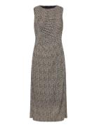 French Connection Shannon Ruched Midi Dress Brun
