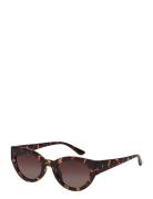 Pilgrim Juna Cat-Eye Sunglasses Tortoise Brown Brun