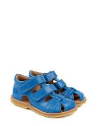 Pom Pom Classic Rub Sole Closed Two Velcro Blå