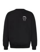 Revolution Printed Crewneck Svart