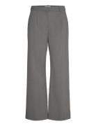 Weekday Relaxed Mid Rise Pleated Suiting Trousers Grå