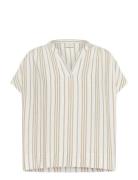 Kaffe Kamilia Wing Sl Blouse Beige