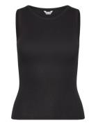 Organic Basics Core Rib Tank Top Svart