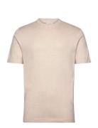 Lindbergh Eco Vero S/S O-Neck Tee Beige