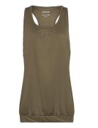 ZEBDIA Women Sports Top Khaki Green