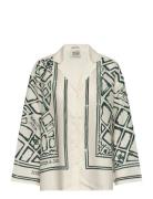 Scotch & Soda Over D Placed Print Shirt Kräm