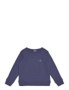 GANT Shield Cotton Slub C-Neck Marinblå