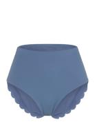 Hunkemöller Scallop High Waist Rio Bikini Bottom Blå
