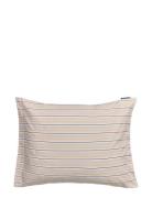 Lexington Home Beige/White Striped Cotton Poplin Pillowcase Beige