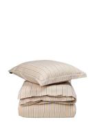 Lexington Home Beige/White Striped Cotton Poplin Bed Set Beige