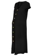 Only Maternity Olmnella S/S Knee Button Dress Jrs Svart