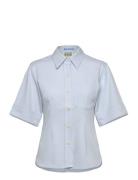 Scotch & Soda Fitted Short Sleeve Shirt Blå
