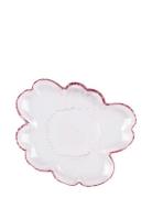 Marimekko Home Unikko Glass Plate 20 Cm Rosa