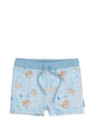 Mikk-line Swim Pant Uv Aop Recycled Blå