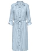 ONLY Onlcharis Life Ls Bel Shirt Dress Cc Wvn Blå