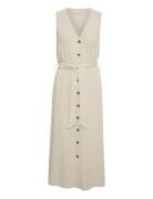 Kaffe Kaliny Sleeveless Dress Beige