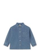 Fliink Don Ls Shirt Blå