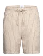 Lindbergh Y/D Striped Shorts Beige